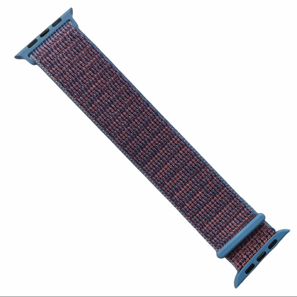 5/$20 NEW BLUE Nylon Sport Loop Band Apple Watch 42/44/45/49mm ULTRA - Picture 1 of 8